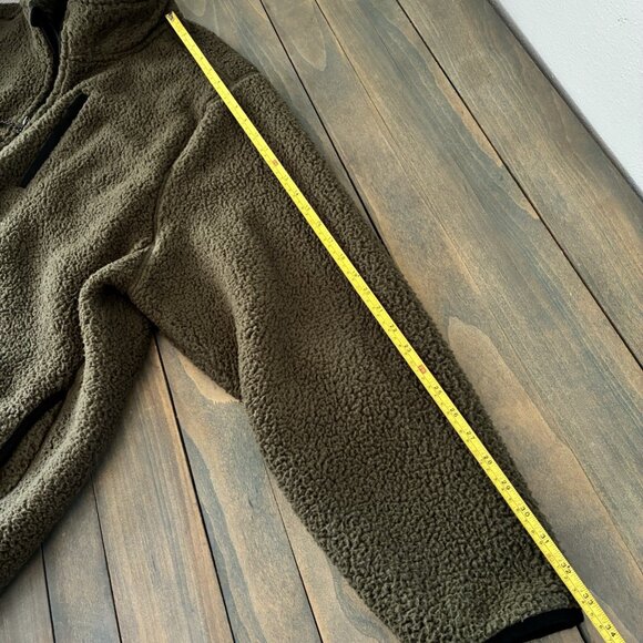 Eddie Bauer Full Zip OD GreenFleece Jacket 2XL Men's XXLARGE Long Sleeves (D9) - Picture 12 of 13